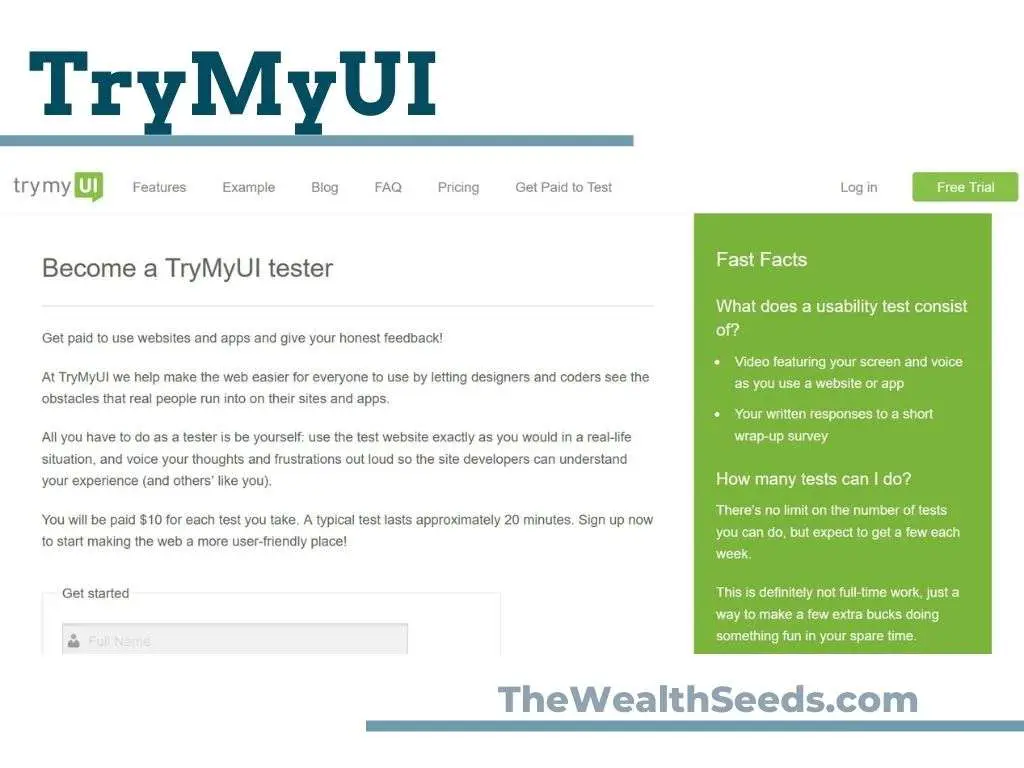 TryMyUI pays to test AI