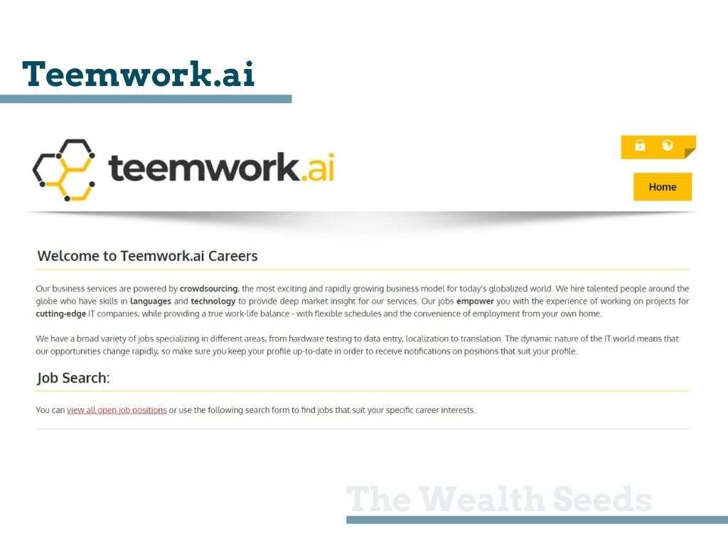 Teamwork.ai microjob website