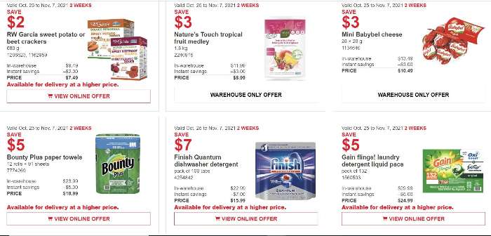 costco rebates example