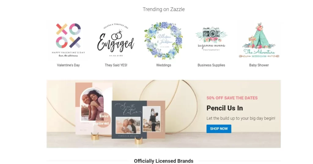 Zazzle website similar to Redbubble and Sociaty6