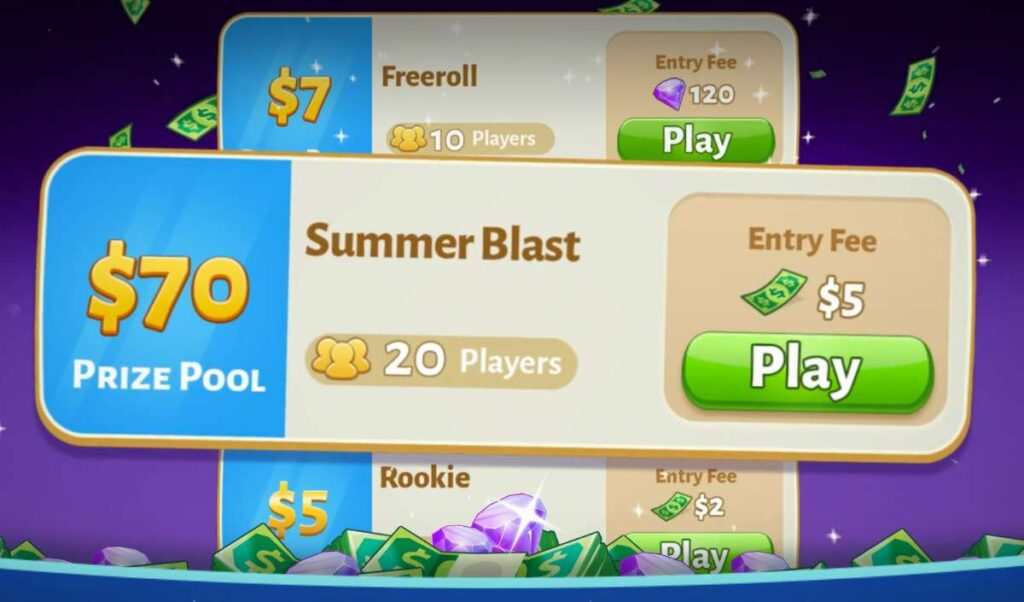 Bubble Cash summer blast prize pool