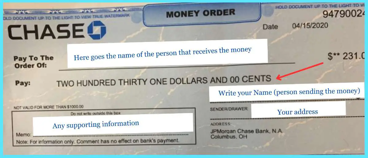 How to Fill Out a Chase Money Order. A Friendly Guide The Wealth Seeds
