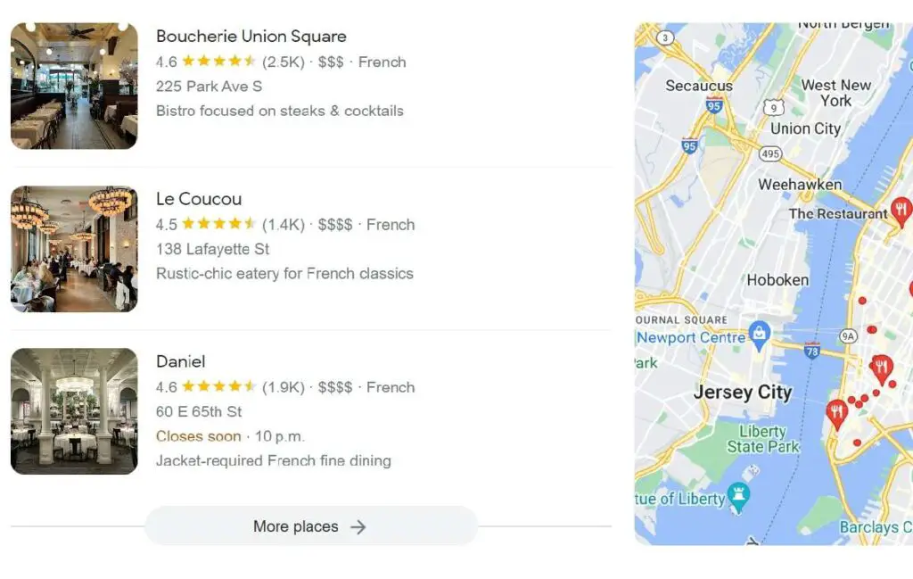 google restaurant reviews price simbols $, $$, $$$ . What do they mean?